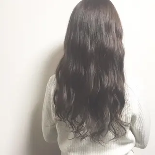 ロング カラー パーマ 井上 美奈子のヘアスタイル