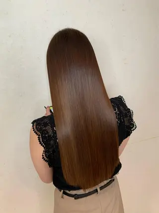 ロング カラー 小島嵩人 縮毛矯正 髪質改善のヘアスタイル