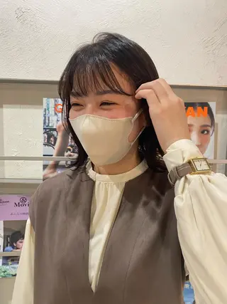 ミディアム I nagiのヘアスタイル