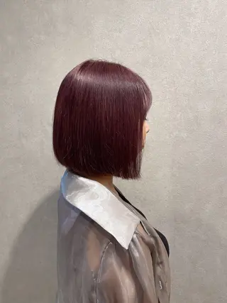 ミディアム 高評価多数◎ コテ巻きパーマ星明夏のヘアスタイル