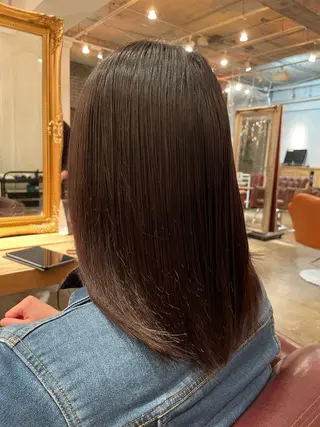 ミディアム 韓国風カット/ 髪質改善 黒崎のヘアスタイル