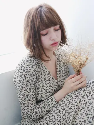 ショート アンブレラカラー💫 フェイスフレーミングのヘアスタイル