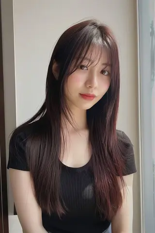 ロング カラー 圧倒的似合わせ ケアカラーYUTOのヘアスタイル