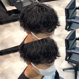 ショート パーマ メンズ AI TOKYO men’s  横浜所属・メンズ支持数No.1 👑リュウ👑のヘアスタイル