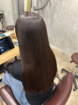 ロング パーマ 🍎ダブルカラー 🍎KUREA🍎のヘアスタイル