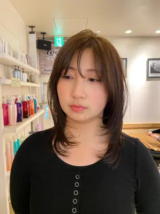 カラー ナチュラルヘア🫧 ナナミのヘアスタイル