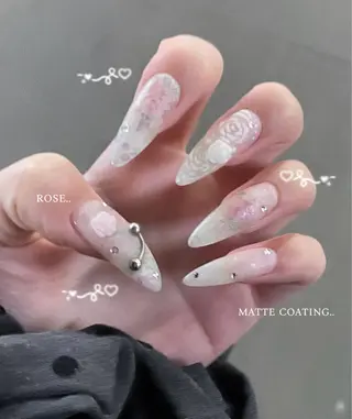 メンズ ネイル MINAMI໒꒱ Y2K、韓国ガーリーのネイルデザイン