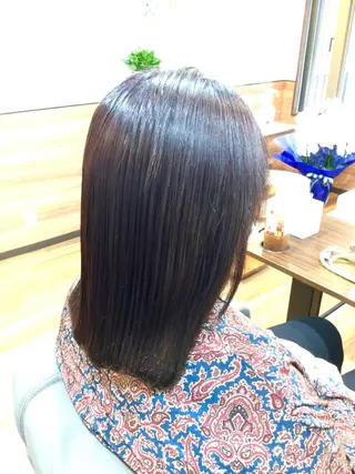 ミディアム カラー Annon プライベートサロンのヘアスタイル