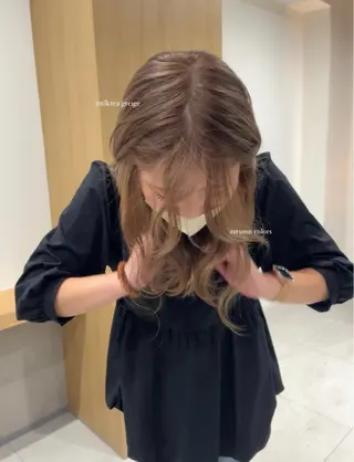 ミディアム RAF TOKYO 薬院店所属・福岡／艶髪カラー/ 髪質改善/SAEのヘアスタイル