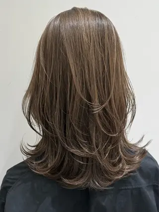 ミディアム 西宮ガーデンズ k-two土田陸登のヘアスタイル