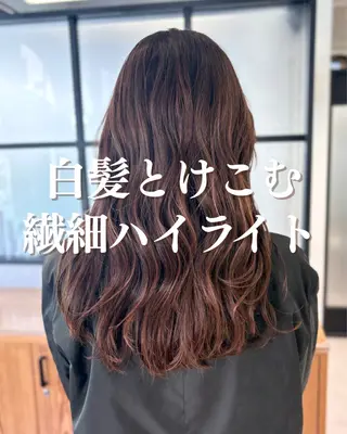 ロング カラー DX SHARE SALON所属・matka白髪ぼかし 大人ヘア/KEIKOのヘアスタイル