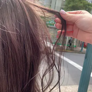 セミロング カラー 韓国ヘア🦋 MIYUのヘアスタイル