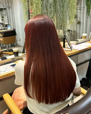 ロング カラー じゅわっと暖色カラー 🍊Moemiのヘアスタイル