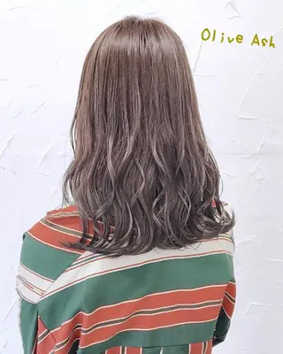 ミディアム 韓国ヘア&透けカラー keita🇰🇷のヘアスタイル