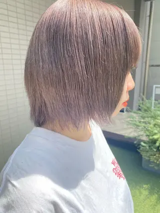 ミディアム カラー 韓国×髪質改善カラー 💎hinaのヘアスタイル