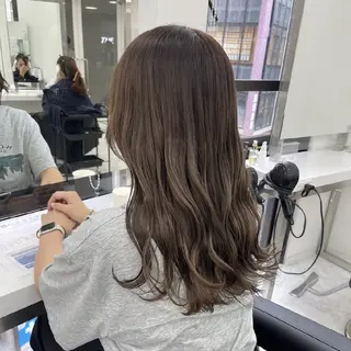 カラー セミロング ヘアアレンジ 🪞【公式】表参道 🪞knot🪞のヘアスタイル