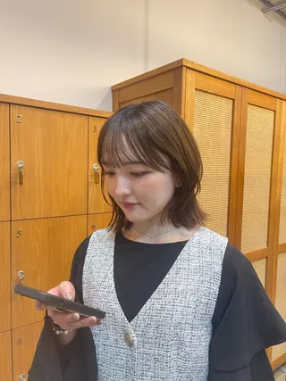 ミディアム jr.stylist 小島千穂🎀のヘアスタイル