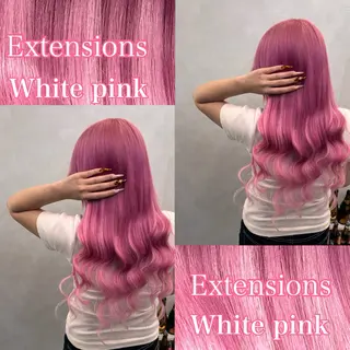 セミロング カラー ヘアアレンジ 🔥ハイトーンカラー ギャルNAOKI🔥のヘアスタイル