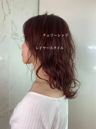ミディアム カラー ヘアアレンジ 今井 由佳のヘアスタイル