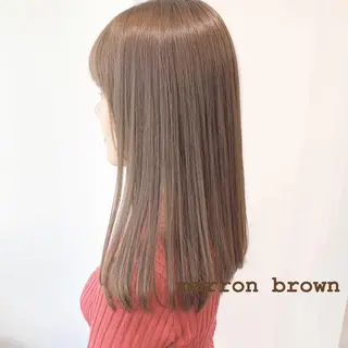 セミロング カラー 💗🤍透明感カラー 🤍💗kanonのヘアスタイル