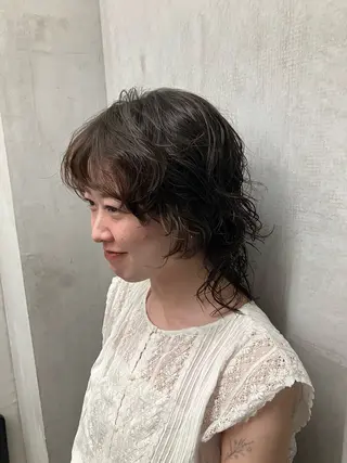 パーマ メンズ特化×女性 施術◎清水 真之介のヘアスタイル