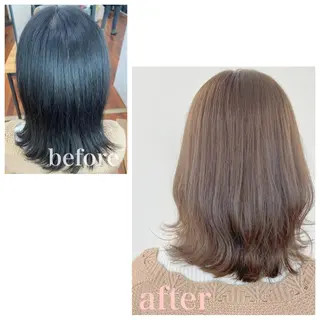 ミディアム カラー GRANLUSSO 〜グランルッソ駅前店所属・木口 嘉美のヘアスタイル