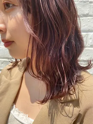 ミディアム カラー Wisteria所属・美髪特化✨ 伊織✨縮毛矯正✨のヘアスタイル