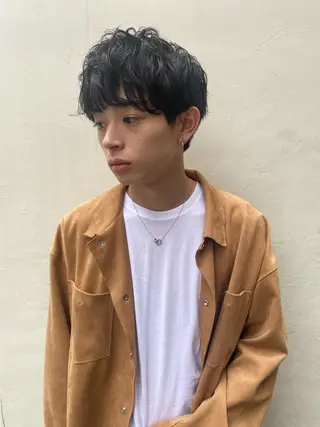 パーマ メンズ ✨透明感カラー✨ 🦖佐々木未来🦕のヘアスタイル