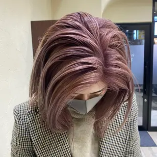 ミディアム in'dexhair U所属・ブリーチ🌈ハイトー ンカラー ✨アニカ✨のヘアスタイル