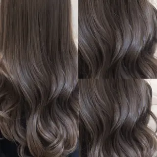 ロング カラー 👑髪質改善wカラー /ハイトーン/アユカのヘアスタイル