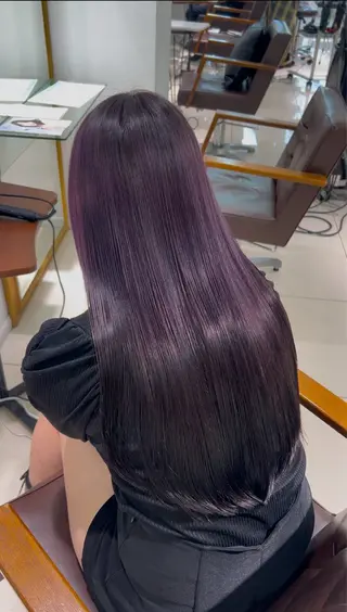 ロング カラー ハイトーンカラー 🤍🫧 長井 律のヘアスタイル