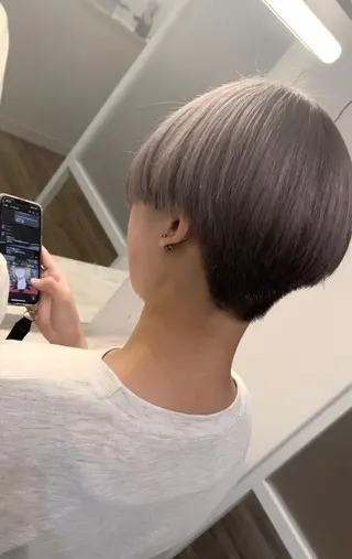 カラー BEEST所属・ate 【暖色/ハイトーン】のヘアスタイル