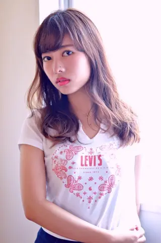 ロング カラー パーマ 吉祥寺aivee 若手注目スタッフのヘアスタイル