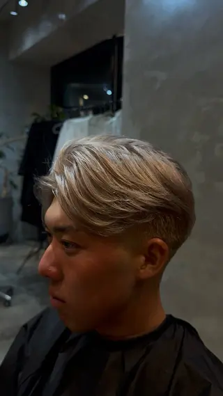 ショート カラー メンズ MEN’S SALON HAVANA所属・渋谷/ピンパーマ /フェード/千尋のヘアスタイル
