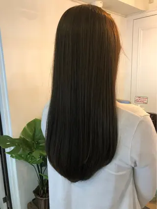 ロング メンズカット/透明感 カラー/河端悠花のヘアスタイル