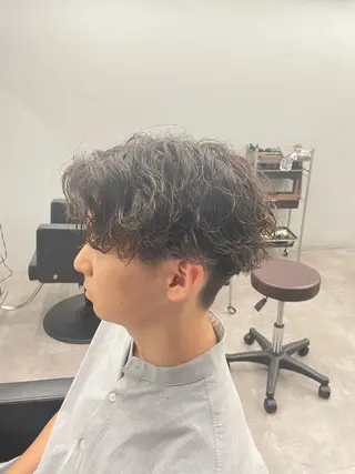 ショート パーマ メンズ 社会人向けパーマ 北千住No.1林和輝のヘアスタイル
