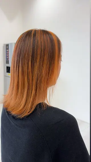 ミディアム 平日カットモデル 高岡/山崎開世のヘアスタイル