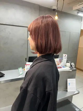 カラー 顔まわり/ボブウルフ 🤍愛唯(めい)のヘアスタイル