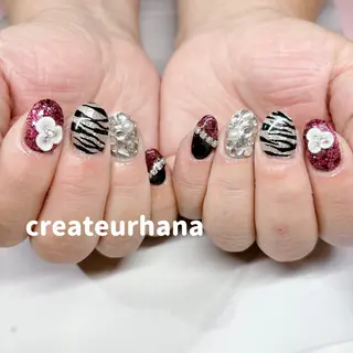 ネイル クレアトゥール華所属・クレアトゥール華 西村のネイルデザイン