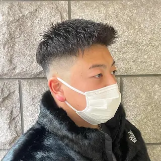 メンズ Le'a所属・渋谷/フェード/ 國分 翔のヘアスタイル