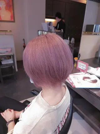 ショート カラー iss所属・メンズ/パーマ特化 /波巻き/林洋平のヘアスタイル