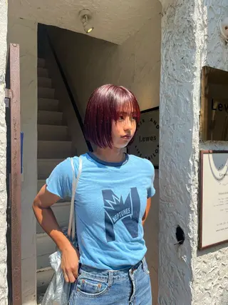 ミディアム Lewes所属・Lewes リョウのヘアスタイル