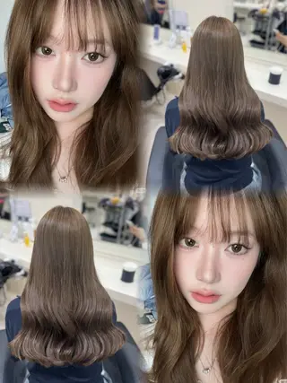 ロング カラー 🤍韓国大人っぽ ベージュMAI🤍のヘアスタイル