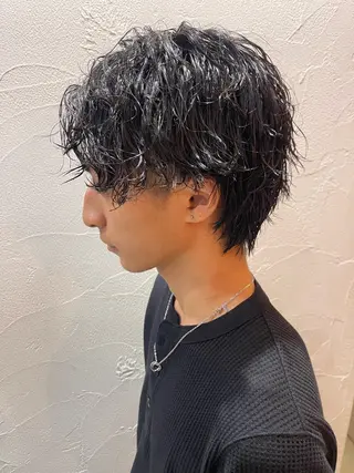 パーマ メンズ ifh iizuka 高橋庸太のヘアスタイル
