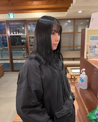 セミロング カラー KNACK 天王寺美容室のヘアスタイル