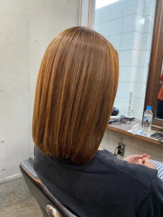 ミディアム 中山 丈也のヘアスタイル