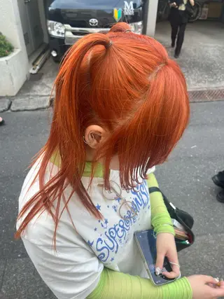 セミロング カラー @kyoniyy KYONIのヘアスタイル