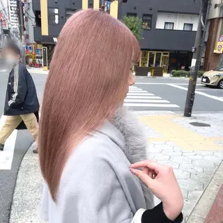 セミロング カラー シールエクステ特化 ハイトーン、NANAのヘアスタイル