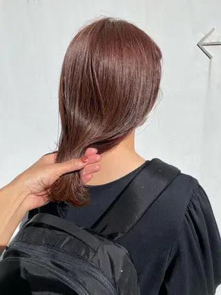 セミロング カラー キッズ オトナヘア🌸 harukaのヘアスタイル