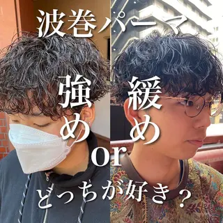 パーマ メンズ 年間2000名担当◎ パーマ職人/仲原佑樹のヘアスタイル